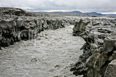 Iceland mountain river