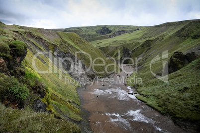 Iceland mountain river