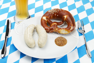bayrisches frühstück von oben