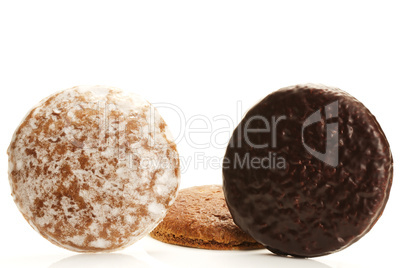 drei unterschiedliche lebkuchen