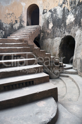 Ancient royal stairs detail
