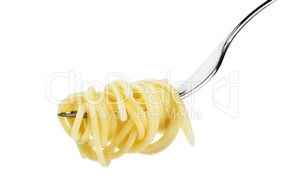 spaghetti auf gabel