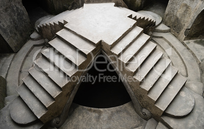 Ancient royal stairs in Taman Sari