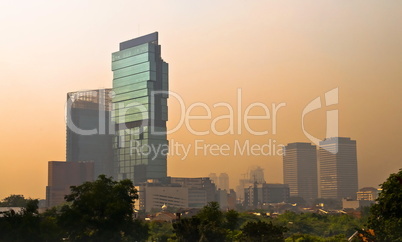 Jakarta Skyline at dusk