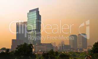 Jakarta Skyline at dusk