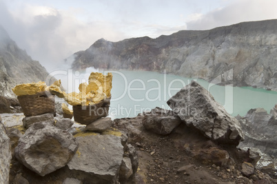 Sulfur from Ijen Crater