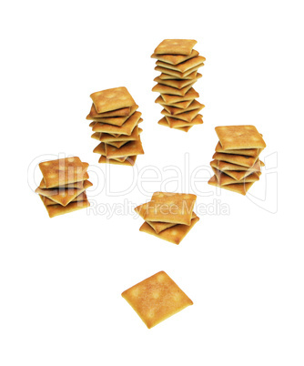 Columns of crackers