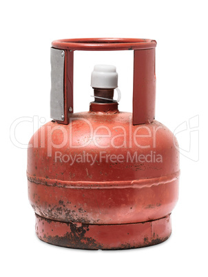 Rusty gas bottle