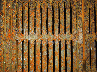 Rusty grate