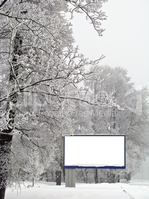 Snow billboard