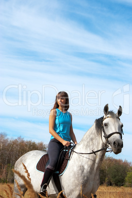 Girl on a horse