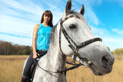 Girl on a horse