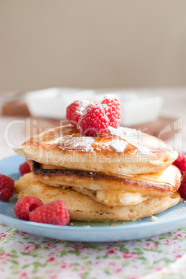 Freshly baked pancakes