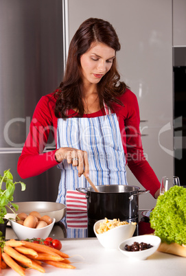 Stirring in the pan
