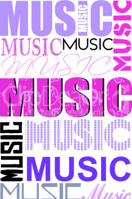 music text cloud