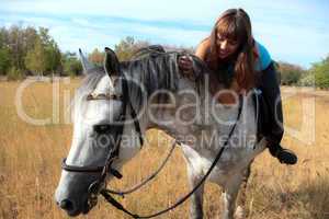 Girl on a horse