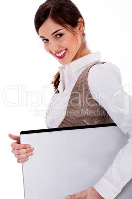 lady with laptop