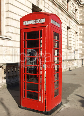 London telephone box