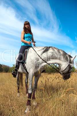 Girl on a horse