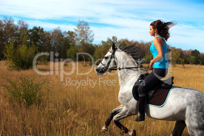 Girl on a horse