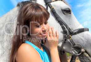 Girl on a horse