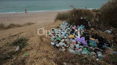 Dump plastic near the sea