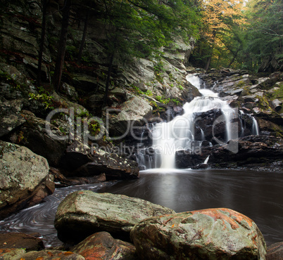 Waconah falls in Berkshires