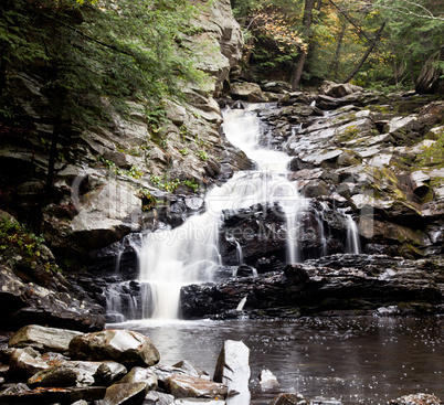 Waconah falls in Berkshires