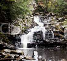 Waconah falls in Berkshires