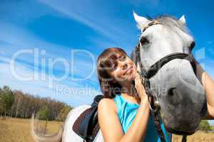 Girl and horse