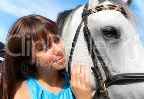 Girl and horse