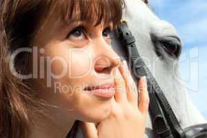 Girl and horse