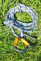 carabiners and rope