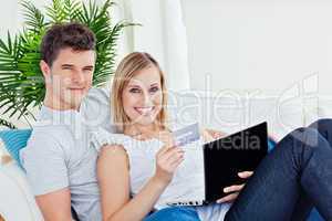 couple with laptop