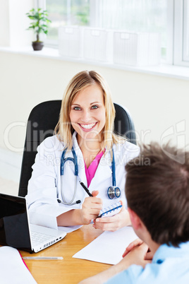 female doctor with patient