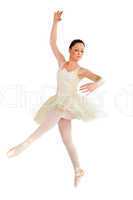 ballet dancer isolted on a white background