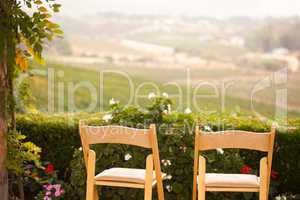 Patio Chairs Overlooking the Country