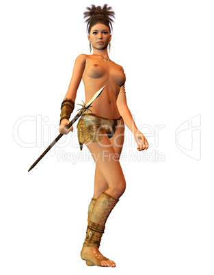 Amazone Kriegerin mit Speer