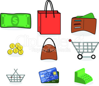 Symbole Einkaufen