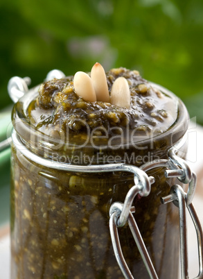 Pesto im Glas / pesto in a glas