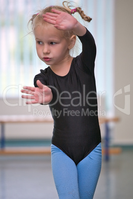 little gymnast girl