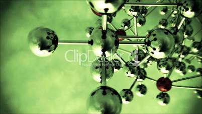 Abstract Molecular Structure with spinning camera.