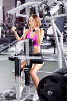 active woman in gym