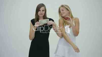 HD1080p Love or Money Story with two young sexy blond woman