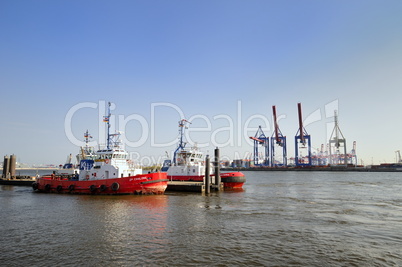 Hafenschlepper im Hamburger Hafen