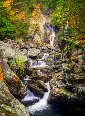 Bash Bish falls in Berkshires