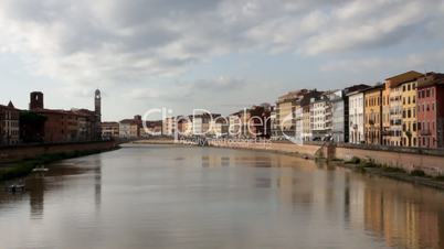 Pisa - Stadtpanorama am Arno