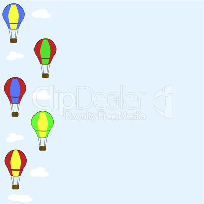 Hintergrund Heißluftballons