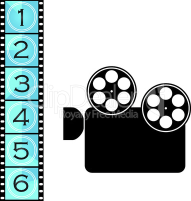 Projektor und Film