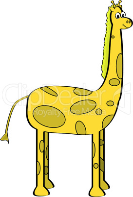 Lustige Giraffe